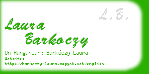 laura barkoczy business card